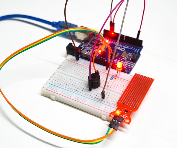 สอนการใช้งาน Arduino UNO กับเซ็นเซอร์ Water Level ควบคุมการเปิด-ปิดไฟ LED และส่งเสียงเตือนผ่าน ฺ