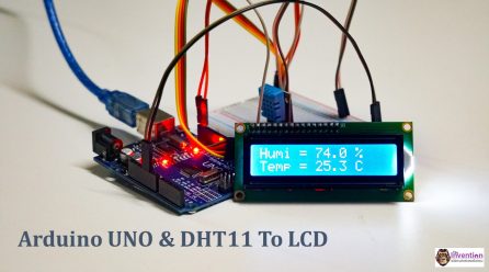 Arduino UNO & DHT11 To LCD