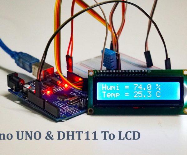 Arduino UNO & DHT11 To LCD