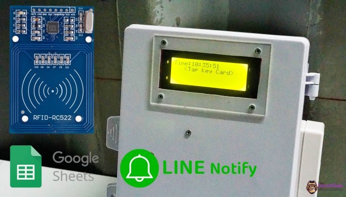โปรเจคเครื่องซักผ้าแตะบัตร (RFID) มีการแจ้งเตือนผ่าน Line และส่งข้อมูลไปยัง Google Sheet