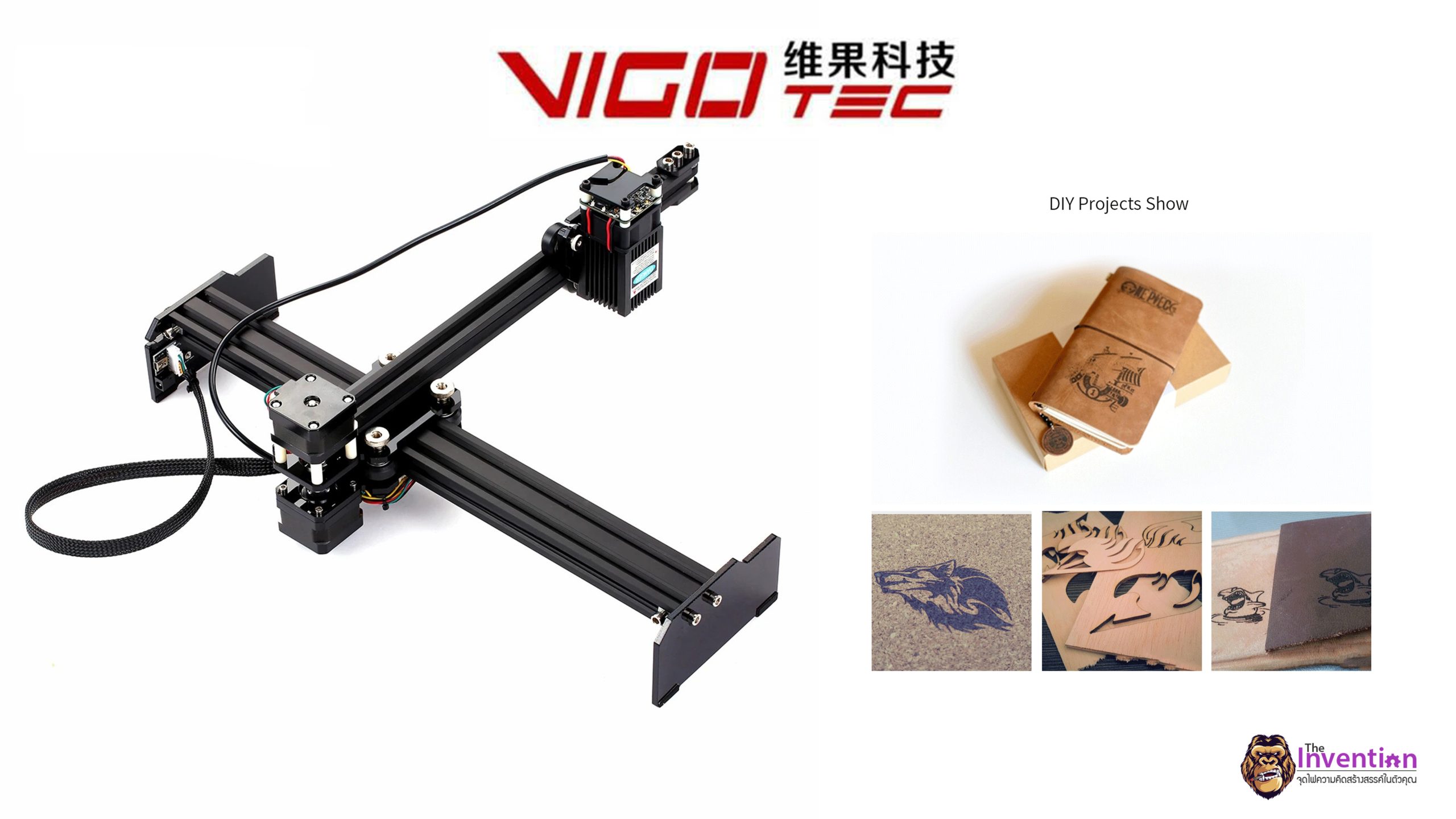 รีวิวเครื่องแกะสลักเลเซอร์ VIGO VG-L7 ตอนที่ 1 สเปค ข้อดีข้อด้อย 