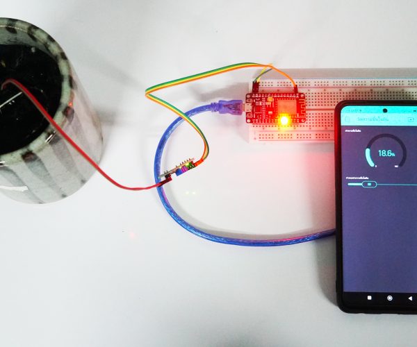 สอนใช้งานเซ็นเซอร์วัดความชื้นในดิน (Soil Moisture Sensor Module) ให้แสดงค่าในแอพ Blynk