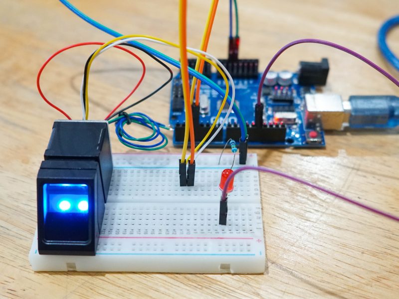 สอนใช้งาน Fingerprint Sensor รุ่น R307 กับ Arduino UNO