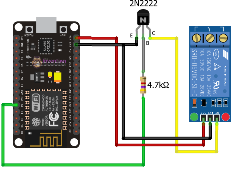สอนทำ NodeMCU ESP8266/ESP32 pin out active 3.3V to 5V - The Invention ...
